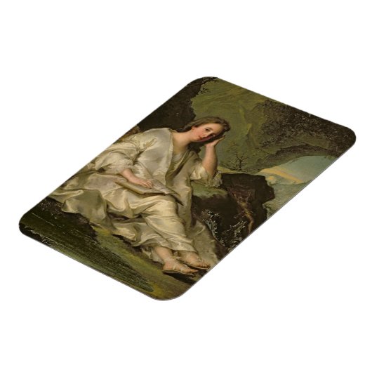Het Penitent Magdalene (olie op canvas) Magneet (Linkerzijde)