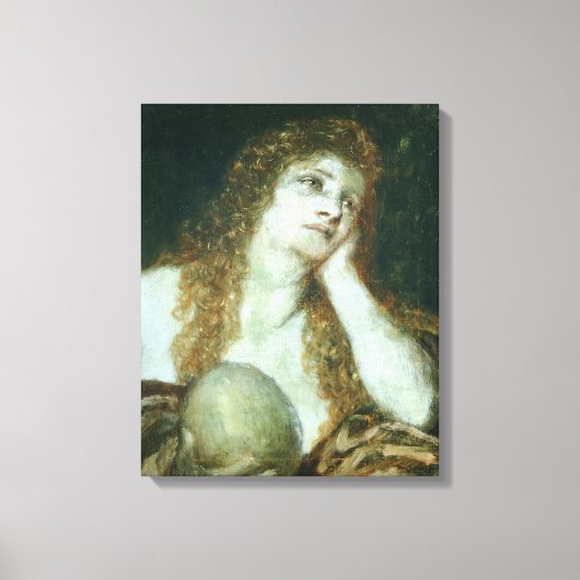 Het Penitent Mary Magdalene, 1873 Canvas Afdruk (Voorkant)