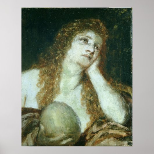 Het Penitent Mary Magdalene, 1873 Poster (Voorkant)