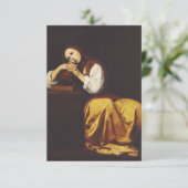 Het Penitent Mary Magdalene door Giacomo Galli Bedankkaart (Staand voorkant)