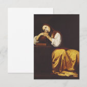 Het Penitent Mary Magdalene door Giacomo Galli Bedankkaart (Voorkant / Achterkant)
