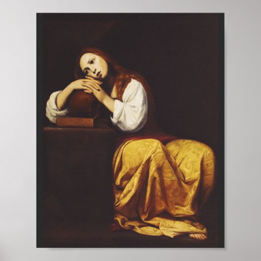 Het Penitent Mary Magdalene door Giacomo Galli Poster (Voorkant)