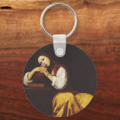 Het Penitent Mary Magdalene door Giacomo Galli Sleutelhanger (Voorkant)