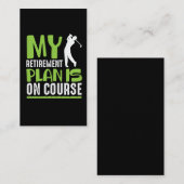 Het pensioenplan is op koers gezet voor de in besl visitekaartje (Voorkant / Achterkant)