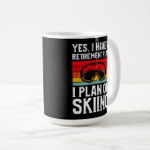 Het pensioenplan voor Snow Ski dat ik van plan be Koffiemok (Voorkant rechts)