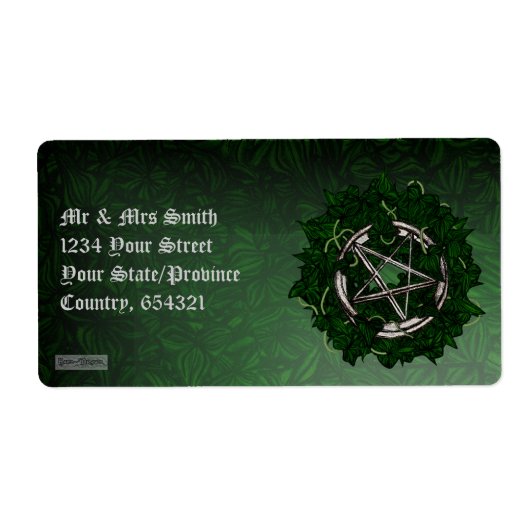 Het Pentacle en de Ivy Etiket (Voorkant)