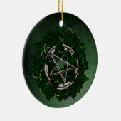 Het Pentacle en de Ivy Keramisch Ornament (Rechts)