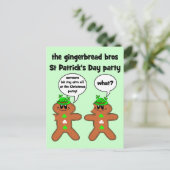 het peperkoek bros St Patrick's Day feest Briefkaart (Staand voorkant)