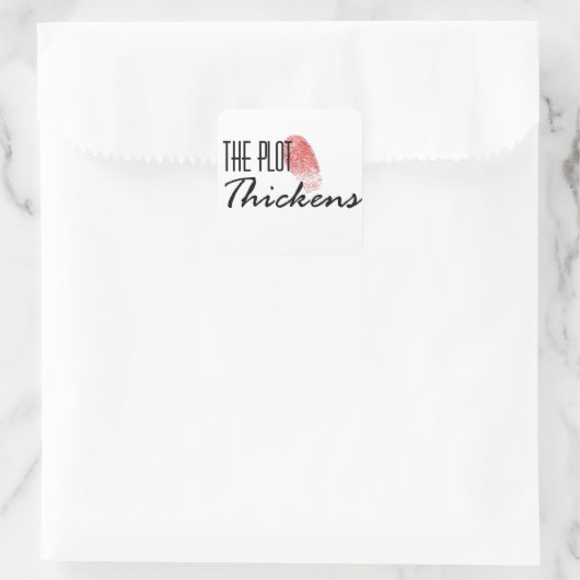 Het perceel Dickens Vierkante Sticker (Tas)