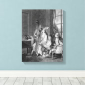 Het perfecte akkoord canvas afdruk (Insitu (Houten vloer))