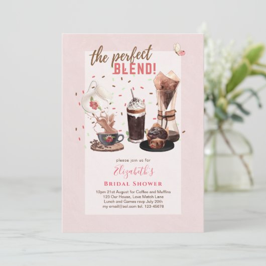 Het perfecte BRIDAL-TOONKOFFIE voor Blend Kaart (Staand voorkant)