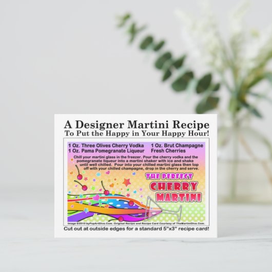 Het perfecte Briefkaart van de Kerry Martini ontva (Staand voorkant)