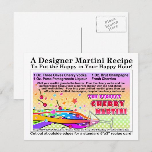 Het perfecte Briefkaart van de Kerry Martini ontva (Voorkant / Achterkant)