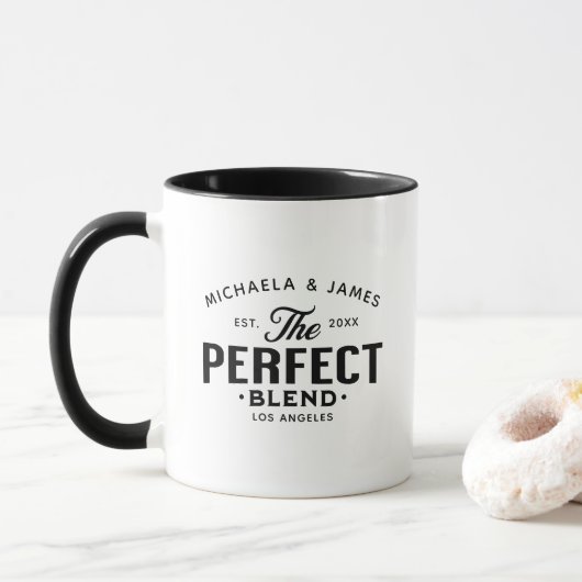 Het perfecte bruiloftsgeschenk in vintage stijl mok (Met donut)