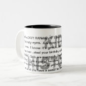 Het perfecte Cadeau Tweekleurige Koffiemok (Voorkant links)
