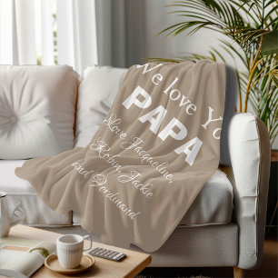 Het perfecte cadeau voor papa, Pop of papa. Een wa Fleece Deken