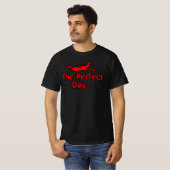 Het Perfecte Dag Vliegtuig T-shirt (Voorkant volledig)