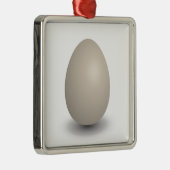 het perfecte ei metalen ornament (Rechts)