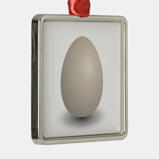 het perfecte ei metalen ornament (Rechts)
