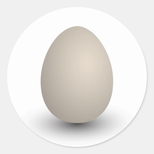 het perfecte ei ronde sticker (Voorkant)