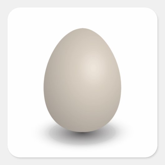 het perfecte ei vierkante sticker (Voorkant)