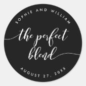 Het perfecte gemengde overvloeien van de Aangepast Ronde Sticker (Voorkant)