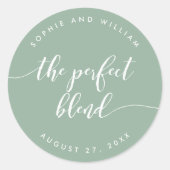 Het perfecte gemengde overvloeien van de Aangepast Ronde Sticker (Voorkant)