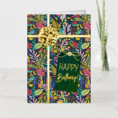 Het perfecte geschenk Happy Birthday Real Folie Wenskaart (Voorkant)