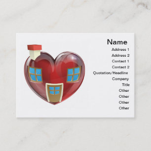 Het perfecte huisconcept visitekaartje