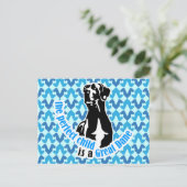 Het perfecte kind is een geweldige dane briefkaart (Staand voorkant)