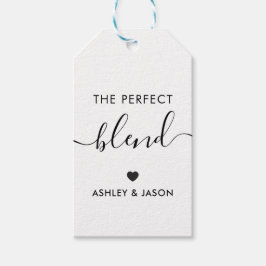 Het perfecte Label voor overvloeikoffie, bruiloft, Cadeaulabel