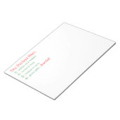 Het perfecte Man-notitieblok Notitieblok (Schuin)