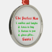 Het perfecte Man-Premium rondenvormgeving Metalen Ornament (Rechts)
