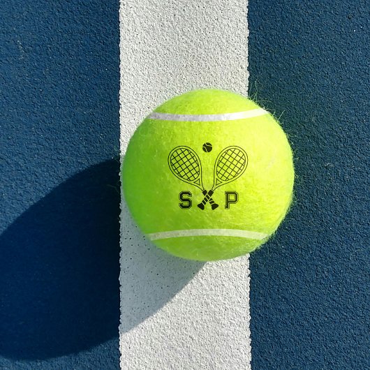 Het perfecte match aangepaste naam logo monogram tennisballen