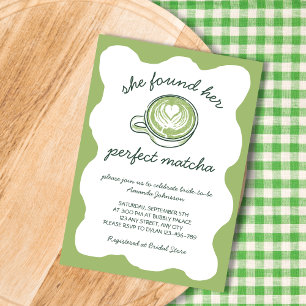 Het perfecte Matcha Green Tea Vrijgezellenfeest Kaart