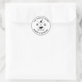 Het perfecte mengsel grillig huwelijksgeschenk ronde sticker (Tas)