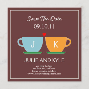 Het perfecte mengsel sparen de DatumKaart Save The Date
