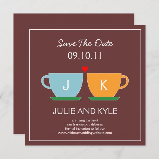 Het perfecte mengsel sparen de DatumKaart Save The Date (Voorkant / Achterkant)