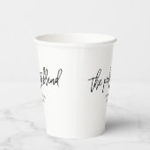 Het perfecte mengsel, thee of koffie papieren bekers (Rechts)