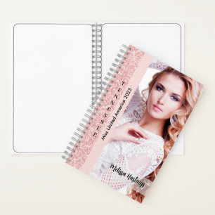 Het perfecte Notitieboek   Roos Pink Glitz