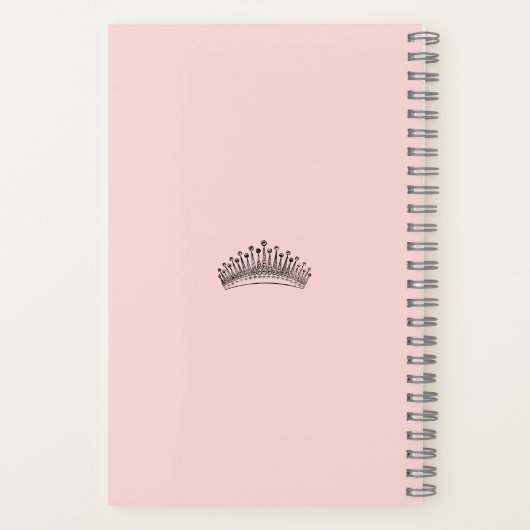 Het perfecte Notitieboek | Roos Pink Glitz (Achterkant)