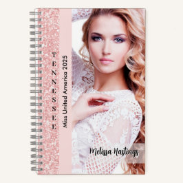 Het perfecte Notitieboek | Roos Pink Glitz