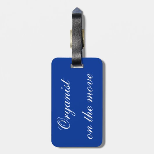 Het perfecte orgaan van het organisme bagagelabel (Achterkant verticaal)