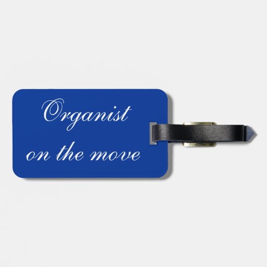 Het perfecte orgaan van het organisme bagagelabel (Achterkant horizontaal)