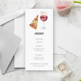 Het perfecte paar Bruidsdouche menu