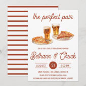 Het perfecte paar! Pizza en bier Vrijgezellenfeest Kaart (Voorkant / Achterkant)