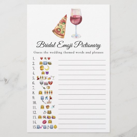 Het perfecte paar Vrijgezellenfeest emoji pictiona (Voorkant)