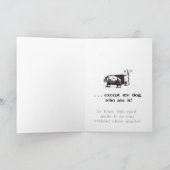 Het perfecte wenskaart van de de verjaardagshumor kaart (Binnen)