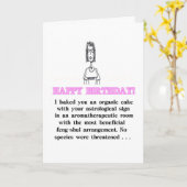 Het perfecte wenskaart van de de verjaardagshumor kaart (Gele Bloem)