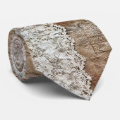 Het perfecte Westerne bruiloft Stropdas voor de Co (Opgerold)